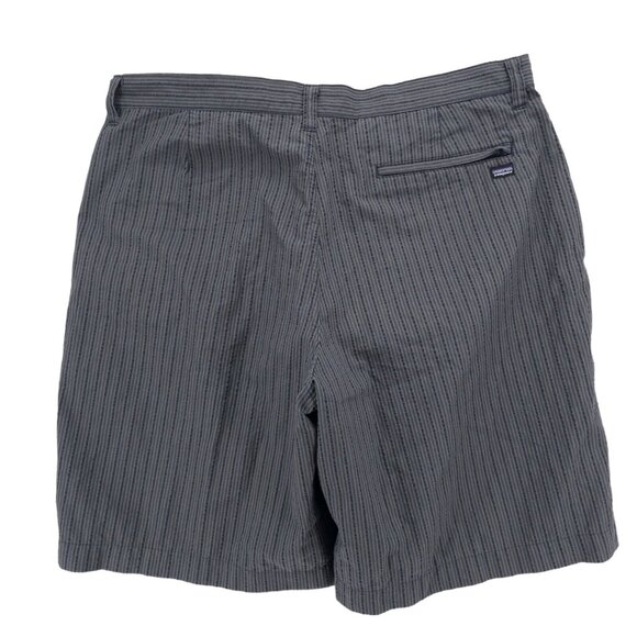 PATAGONIA Chino Grey Striped Textured Thrift Shorts Men's Size: 36 - Picture 2 of 8